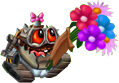 Baby D.A.V.E. in the flowers